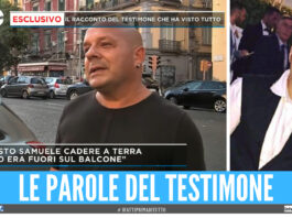 Sulla sinistra un testimone intervistato a Mattino 5, sulla destra Mariano Cannio