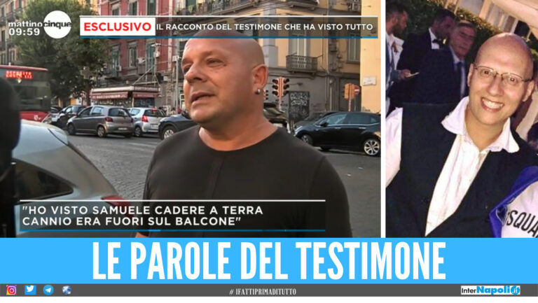 Sulla sinistra un testimone intervistato a Mattino 5, sulla destra Mariano Cannio