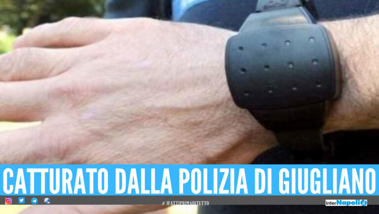 In vacanza a Scalea, rompe il braccialetto elettronico e scappa: beccato a Melito dalla polizia di Giugliano