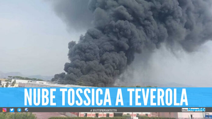 incendio teverola incendio a teverola