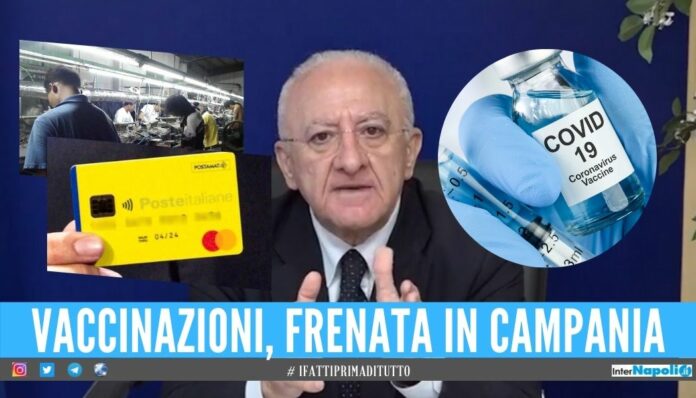 Blocco delle vaccinazioni, De Luca: 