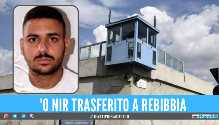 Sparatoria in carcere, trasferito a Rebibbia il ras Alessio Peluso