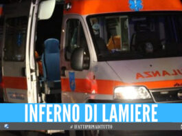 Incidente a Marcianise, 5 persone incastrate tra le lamiere: tra i feriti anche una donna incinta