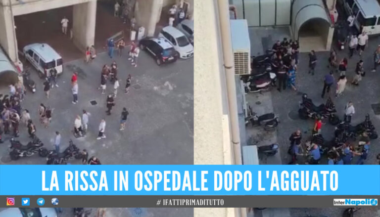 [VIDEO] Rissa dopo l'agguato all'ospedale Pellegrini, coinvolte oltre 50 persone