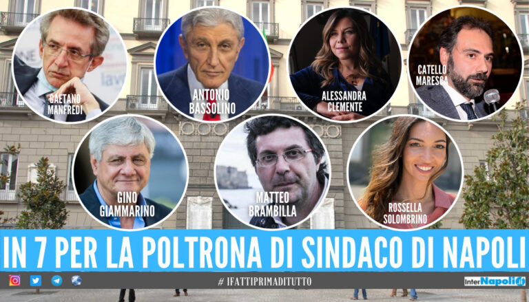 I candidati a sindaco alle elezioni comunali a Napoli
