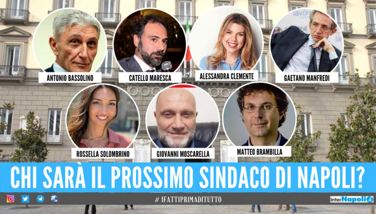 I 7 candidati alla carica di sindaco di Napoli