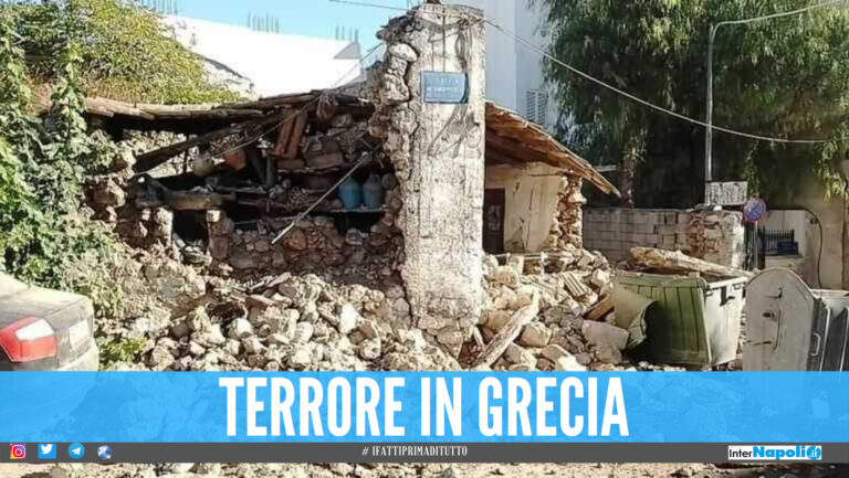 Violento terremoto a Creta, scossa di magnitudo 6 nel cuore dell’isola