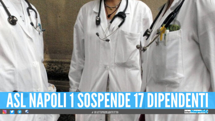 asl na1 sospende 17 dipendenti