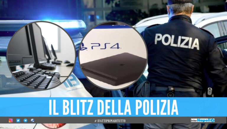 Blitz ad Arzano sulla Circumvallazione, scoperta casa con console e computer rubati