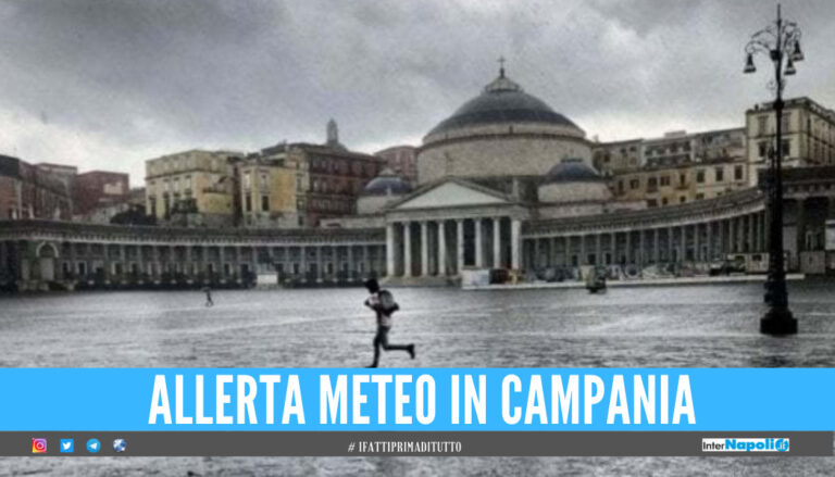 Allerta meteo in Campania, temporali e vento fino alle 18 di lunedì