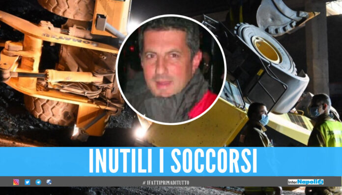 Ancora una vittima sul lavoro in Campania, Alfonso morto schiacciato dall'escavatore