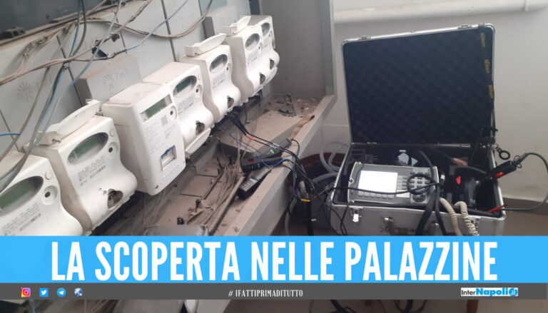 Scoperto contatore 'pezzotto' nelle palazzine di Sant'Antimo, il blitz nel rione 219