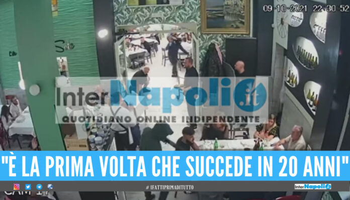 Screen video della rapina a Casavatore