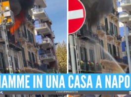 Appartamento in fiamme a Napoli, vigili del fuoco sul posto: grande spavento al Vomero