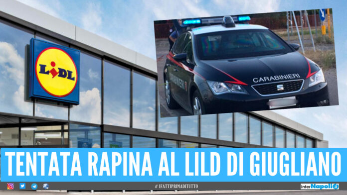 Giugliano. Terrore al Lidl di Casacelle, ma l'assalto dei malviventi non riesce