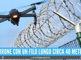 Drone in volo nel carcere campano, sventata la consegna della droga
