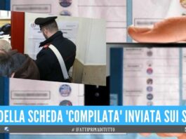Fanno foto e video alla scheda elettorale, 2 denunciati in provincia di Napoli