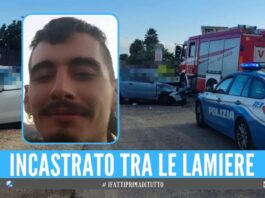 Incidente mortale nel Casertano, David perde la vita a 22 anni morto