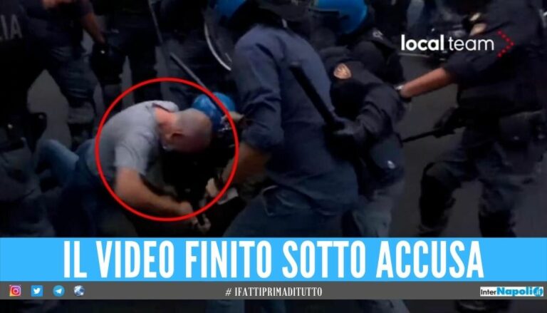 Manifestante No Green pass picchiato a Roma, il poliziotto si è autodenunciato