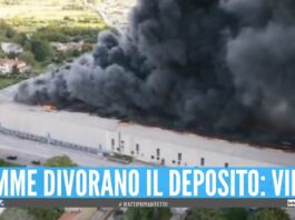 Scuole chiuse dopo l'incendio ad Airola, la nube arriva anche a Napoli