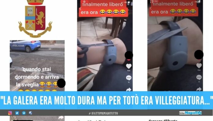 Si taglia il braccialetto elettronico e pubblica il video su TikTok, torna in carcere