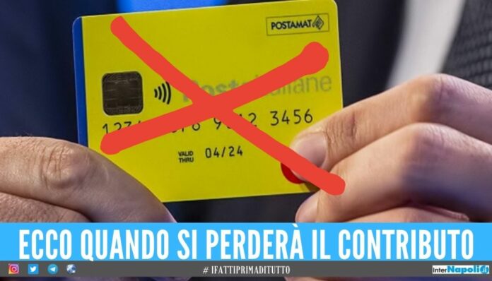 Taglio e sospensione del Reddito di Cittadinanza nuove regole per il contributo perdita