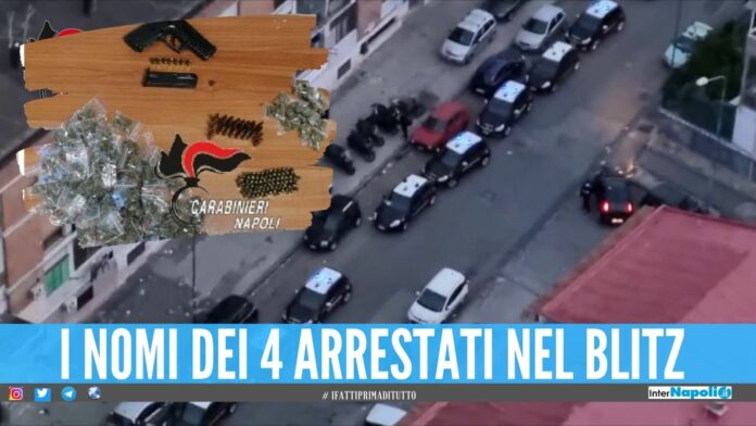 Trovate armi e droga nel Rione Traiano, arrestate 4 persone vicine al clan