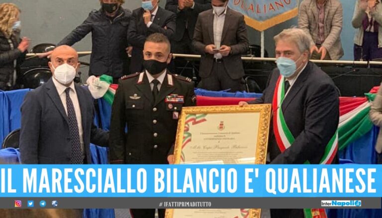 Il maresciallo Bilancio cittadino onorario di Qualiano: “Per sempre legato a questa comunità”