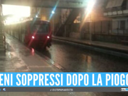 Maltempo a Napoli, allagata la Circumvesuviana: cancellate le prime corse di stamattina