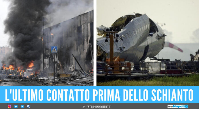Aereo precipitato a Milano