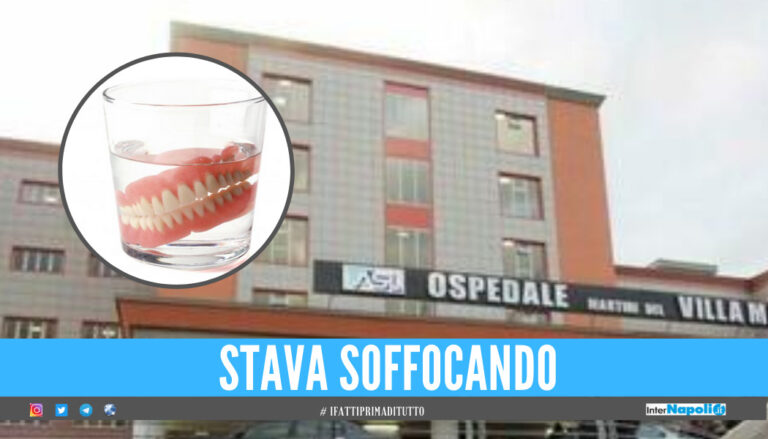 Ingoia la dentiera e rischia di soffocare, ‘nonnina’ salvata in extremis