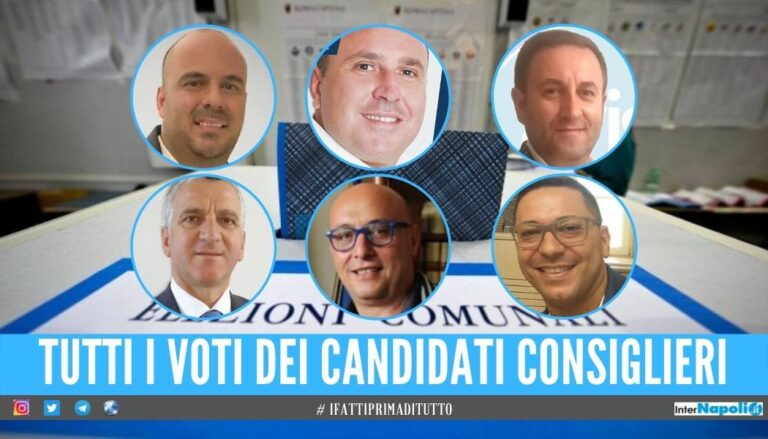 Elezioni ad Afragola, 4 consiglieri superano i mille voti: Biagio Castaldo è il più votato