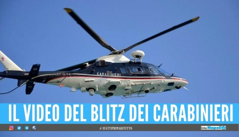 Elicottero in volo su Torre Annunziata, arresto e sequestri dopo il blitz