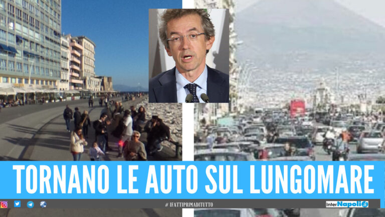 Napoli, addio lungomare liberato. L’annuncio del neo sindaco Manfredi: “Sì al ritorno delle auto”