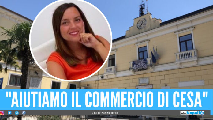 L'assessore al Commercio Francesca D'Agostino