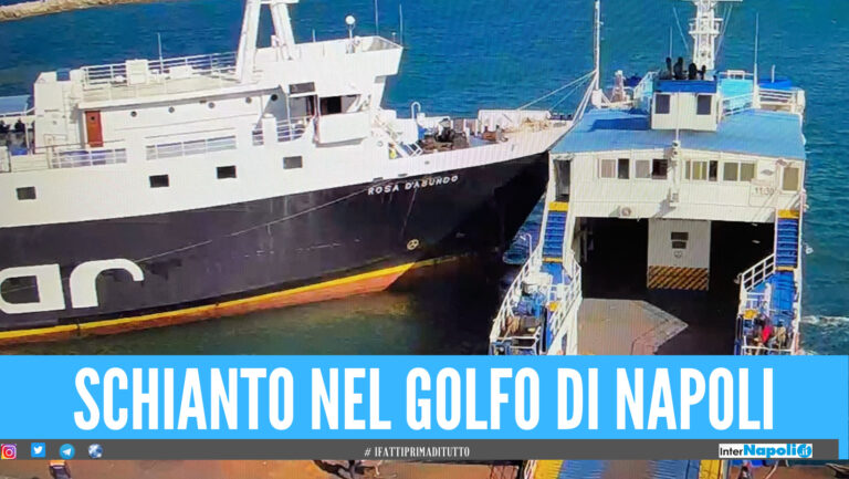 [VIDEO]. Paura nel golfo di Napoli, schianto tra due navi nel porto di Procida