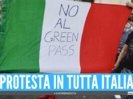 No Green pass, proteste in tutta Italia: blocchi anche a Caserta e Napoli