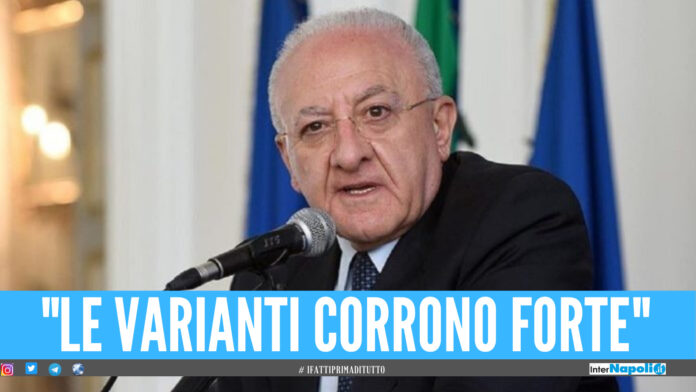 De Luca preoccupato: 