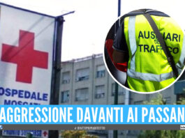 Violenza in strada ad Aversa, schiaffi e pugni all'ausiliare del traffico davanti ai passanti