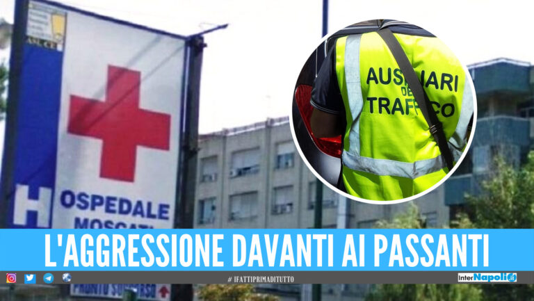 Violenza in strada ad Aversa, schiaffi e pugni all’ausiliare del traffico davanti ai passanti