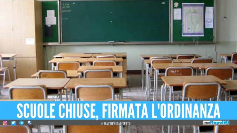 Domani scuole chiuse in provincia di Napoli, sindaci firmano le ordinanze
