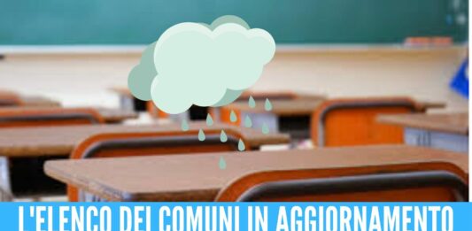 Allerta meteo scuole chiuse anche a Giugliano, Marano, Melito e Mugnano