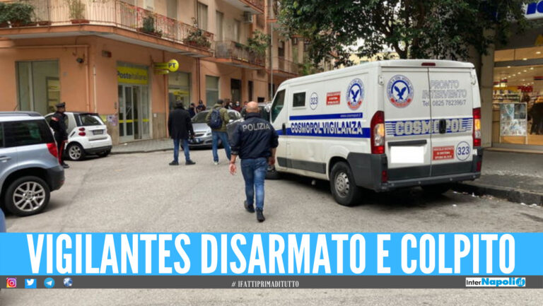 Assalto al portavalori a Salerno, vigilantes disarmato e banditi in fuga con il bottino
