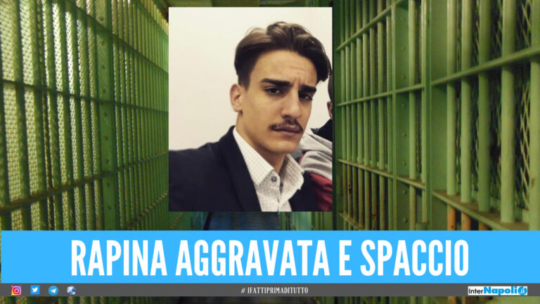 Condannato per rapina aggravata e spaccio, scarcerato 22enne di Napoli
