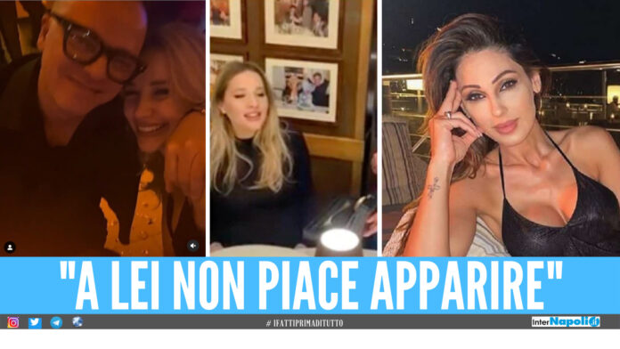 Gigi D'Alessio insieme a Denise Esposito, sulla destra Anna Tatangelo
