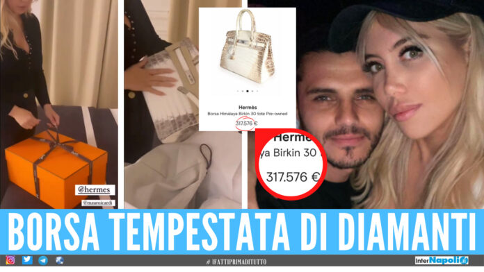 Mauro Icardi e Wanda Nara, nel riquardo la Himalaya Birkin 30 di Hermès