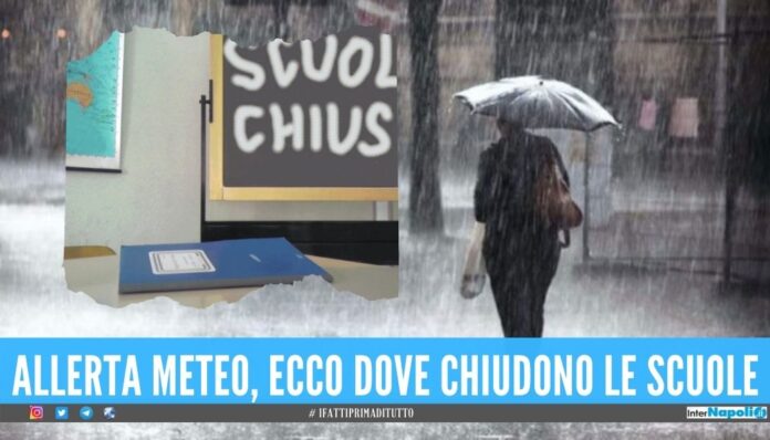 scuole chiuse allerta meteo