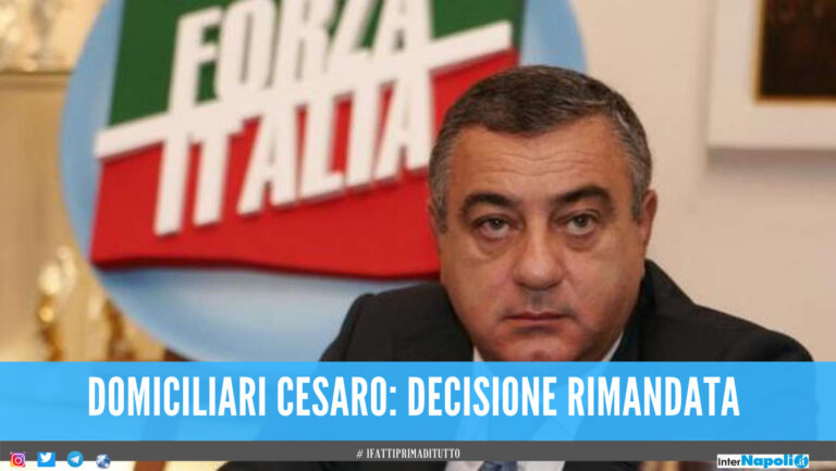 Domiciliari al Senatore Luigi Cesaro, decisione rinviata: il capogruppo di Forza Italia era in missione