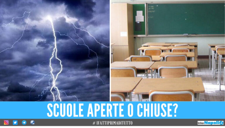 Allerta meteo gialla in Campania lunedì 10 ottobre, arriva la decisione del comune di Napoli sulle scuole