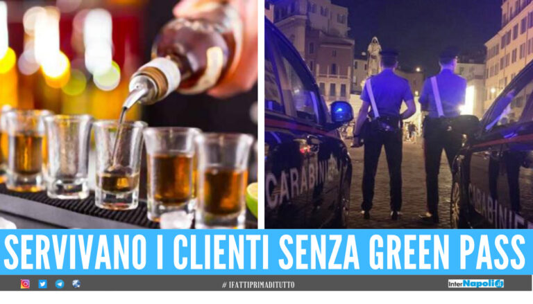 Alcool ai minori e titolari senza il Green Pass, blitz dei carabinieri nei locali di Napoli